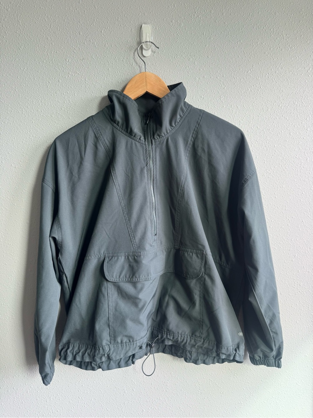 Gray Lightweight Half-Zip Pullover Small